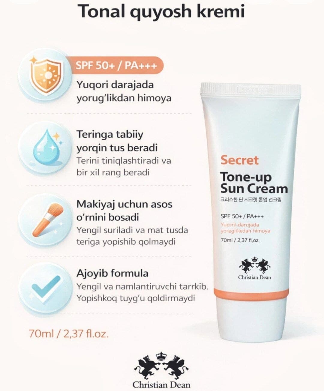 Secret Tone-up Sun Cream SPF